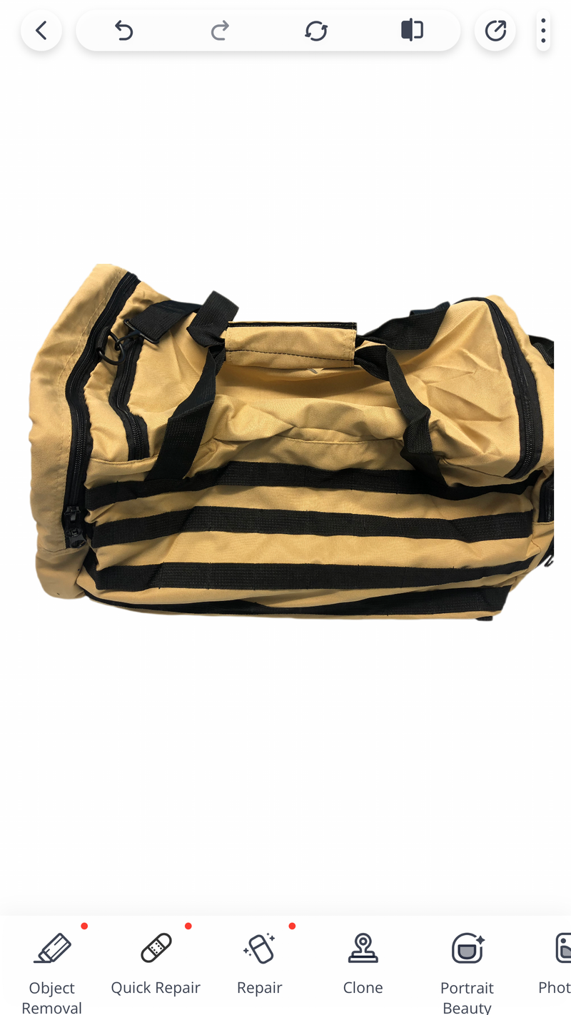 CARVE1 Sports- Advantage Ones Gym/Backpack Bag- Light Beige